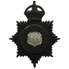 Caernarvonshire Constabulary Night Helmet Plate - King's Crown