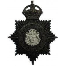 Cardiff City Police Night Helmet Plate - King's Crown