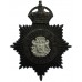 Cardiff City Police Night Helmet Plate - King's Crown