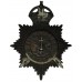 Cardiff City Police Night Helmet Plate - King's Crown