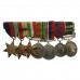 WW2, 1953 Coronation and Territorial Efficiency Medal Group of Seven - Bdr. W. Hills, Royal Artillery