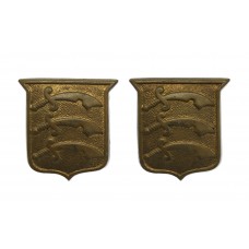 Pair of Essex Regiment Collar Badges