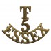 5th Territorial Bn. Essex Regiment (T/5/ESSEX) Shoulder Title