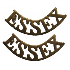 Pair of Essex Regiment (ESSEX) Shoulder Titles