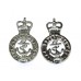 Pair of Admiralty Constabulary Collar Badges - Queen's Crown