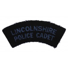 Lincolnshire Police Cadet Cloth Shoulder Title Badge