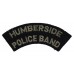 Humberside Police Band Cloth Shoulder Title Badge