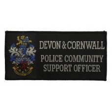 Devon & Cornwall Constabulary Police Community Support Officer Cloth Patch Badge