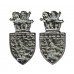 Pair of Devon & Cornwall Constabulary Collar Badges