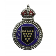 Cornwall Special Constabulary Enamelled Lapel Badge - King's Crown