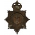 Cornwall Constabulary Night Helmet Plate - King's Crown (1st Version)