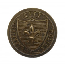Wakefield City Police Brass Coat of Arms Button (25mm)