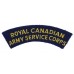 Royal Canadian Army Service Corps (ROYAL CANADIAN/ARMY SERVICE CORPS) Cloth Shoulder Title