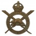 Canadian Corps of Military Staff Clerks Cap Badge - King's Crown