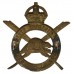 Canadian Corps of Military Staff Clerks Cap Badge - King's Crown