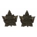 Pair of 2nd Canadian Mounted Rifles Bn. (British Columbia Horse) WW1 C.E.F. Collar Badges