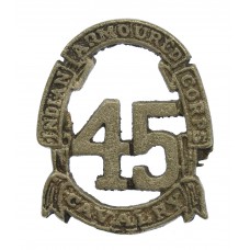 45th Cavalry Indian Armoured Corps WW2 Cast Cap Badge