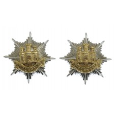 Pair of Royal Anglian Regiment Officer's Collar Badges