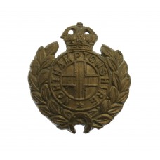 Northamptonshire Regiment Collar Badge - King's Crown