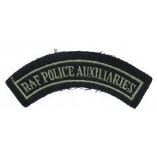 Royal Air Force Police Auxiliaries (R.A.F. POLICE AUXILIARIES) Cloth Shoulder Title