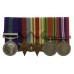 General Service Medal (Clasp - Palestine) and WW2 Medal Group of Five - Pte. T.J. Kelly, 2nd Bn. Essex Regiment - Died 1/1/43