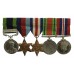 1908 IGS (Clasp - North West Frontier 1930-31) and WW2 Medal Group of Five - Pte. W. Hill, 2nd Bn. Essex Regiment