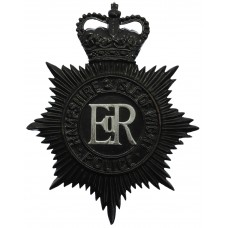 Hampshire and Isle of Wight Police Night Helmet Plate - Queen's Crown