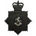 Kent Constabulary Night Helmet Plate - Queen's Crown