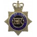 City of London Police Senior Officer's Enamelled Cap Badge - Queen's Crown