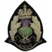 Scottish Police Forces Senior Officer's Bullion Cap Badge - Queen's Crown