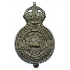 Preston Borough Police Cap Badge - King's Crown