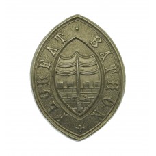 Bath City Police White Metal Collar Badge