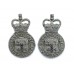 Pair of Durham County Constabulary Collar Badges - Queen's Crown