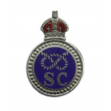 Staffordshire Special Constabulary Enamelled Lapel Badge - King's Crown