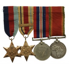 WW2 South African Medal Group of Four - 104254 T.W. Fulton