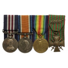 WW1 Military Medal, British War Medal, Victory Medal & French Croix de Guerre - Sjt. C.W. Cook, 131st Heavy Bty. Royal Garrison Artillery