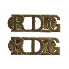 Pair of Royal Dragoon Guards (RDG) Anodised (Staybrite) Shoulder 