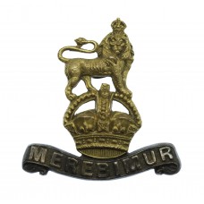 15th/19th Hussars Officer's Collar Badge - King's Crown