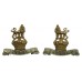 Pair of 15th/19th Hussars Collar Badges - King's Crown