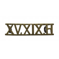 15th/19th Hussars (XV.XIX.H.) Officer's Shoulder Title