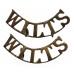 Pair of Wiltshire Regiment (WILTS) Shoulder Titles