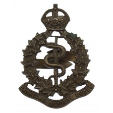 Canadian Medical Corps Officer's Service Dress Cap Badge - King's