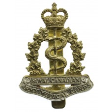 Royal Canadian Army Medical Corps Cap Badge - Queen's Crown