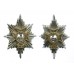  Pair of Worcestershire & Sherwood Foresters Anodised (Staybrite) Collar Badges