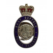 East Suffolk Police Reserve Enamelled Lapel Badge - Queen's Crown