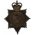 Leicestershire and Rutland Constabulary Night Helmet Plate - Queen's Crown