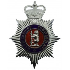 Warwickshire Constabulary Enamelled Helmet Plate - Queen's Crown