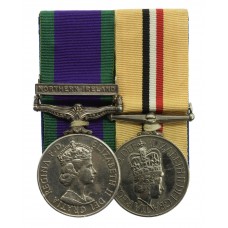 Campaign Service Medal (Clasp - Northern Ireland) & Iraq Medal Pair - Pte. M.K. Haslam, Queen's Lancashire Regiment