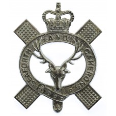 Queen's Own Highlanders (Seaforth and Camerons) Anodised (Staybrite) Cap Badge