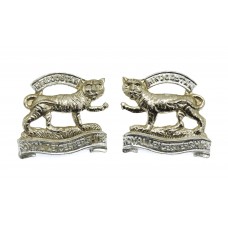 Pair of Royal Leicestershire Regiment Anodised (Staybrite) Collar